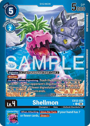 Shellmon [EX12-026] (Limited Foil) [Digital World Shambala]