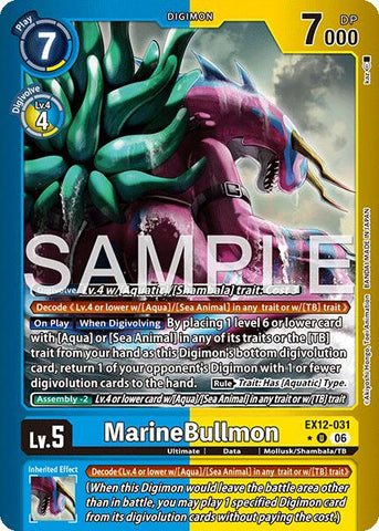 MarineBullmon [EX12-031] (Limited Foil) [Digital World Shambala]