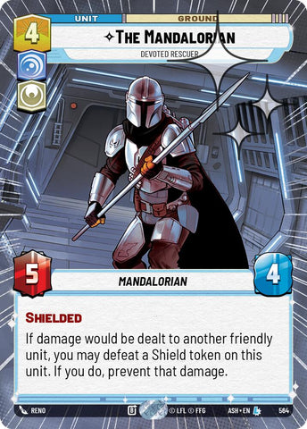 The Mandalorian - Devoted Rescuer (564) (Hyperspace Foil) (564) [Ashes of the Empire]