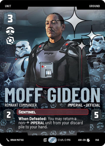 Moff Gideon - Remnant Commander (846) (Prestige Foil) (846) [Ashes of the Empire]