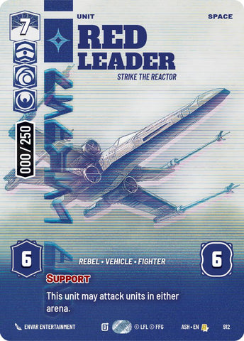 Red Leader - Strike the Reactor (912) (Serialized) (912) [Ashes of the Empire]