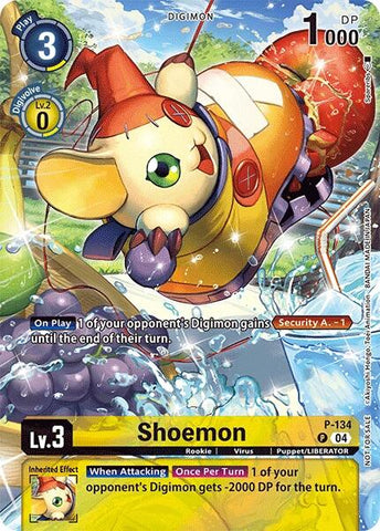 Shoemon [P-134] (Digimon Liberator D-Storage Set) [Promotional Cards]