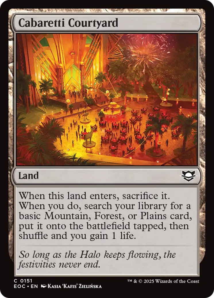 Cabaretti Courtyard [Edge of Eternities Commander]