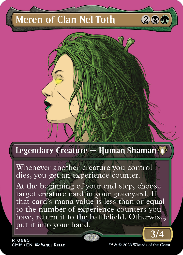 mtg borderless profile cards All Commander Masters Variants Revealed