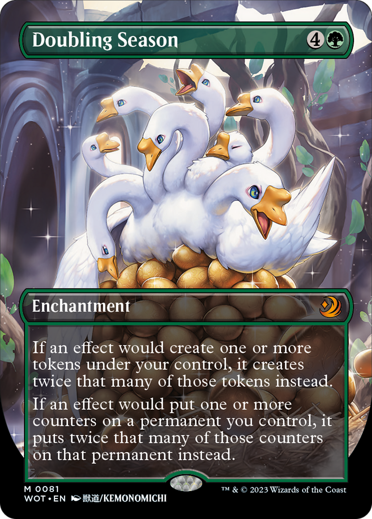 Doubling Season (Anime Borderless) [Wilds of Eldraine: Enchanting Tale