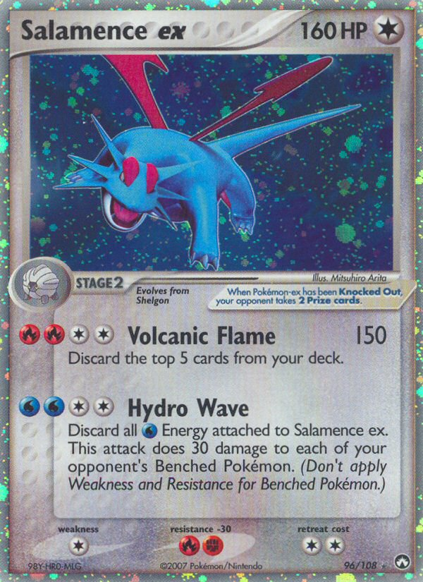 salamence ex pokemon card 114/159 Journey Together Double Rare Lot : Toys & Games you get specially stamped foil promo cards of Salamence ex and Reshiram ex Salamence ex 114/159 - Holofoil