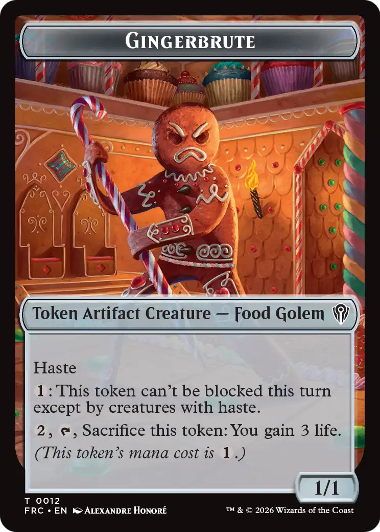 Gingerbrute // Map Double-Sided Token [Reality Fracture Commander Tokens]