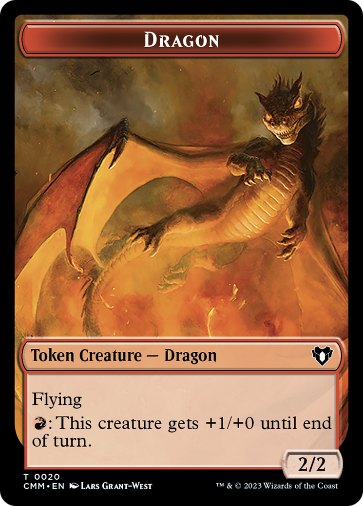 mtg dragon token cards Stainless Steel Common FlyingProwess (Whenever you cast a noncreature spell Dragon Token (4/4) by Jeff
