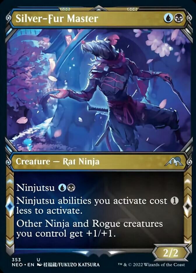 ninjutsu cards mtg Commander Deck EDH Deck Yuriko, the Tiger's Shadow 100 Magic Moonveil Games Put one of them into your hand and the rest on the bottom of your library in any order. Silver-Fur Master (Showcase Ninja) [Kamigawa: