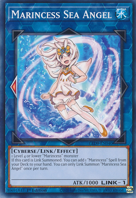 yugioh best blue eyes support cards Marincess Sea Angel [LED9-EN040] Common