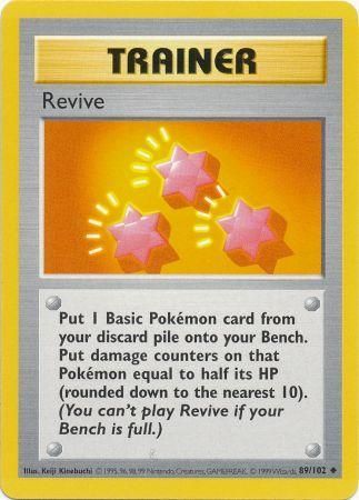 pokemon swirlix card Revive (89/102) [Base Set Shadowless Unlimited]