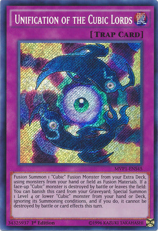 yugioh cubic cards Yu-Gi-Oh! - Unification of The Cubic Lords (MVP1-EN045) - The Dark Side of Dimensions Movie Pack - 1st Edition