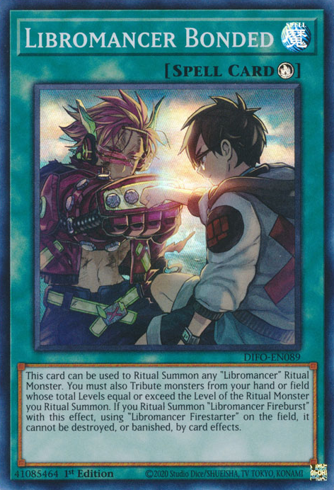 my hero academia yugioh cards Libromancer Bonded [DIFO-EN089] Super Rare