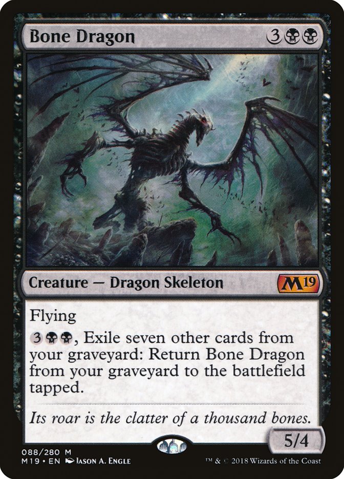black dragon cards mtg Bone Dragon [Core Set 2019]