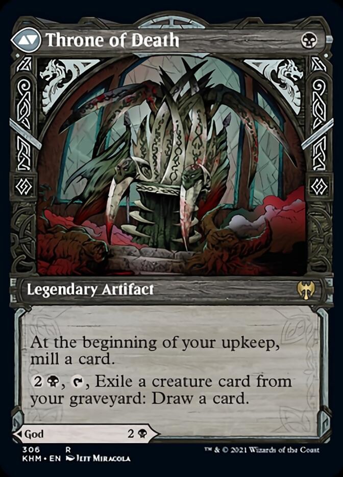 mtg kaldheim god cards Egon, God of Death // Throne of Death (Showcase) [Kaldheim]