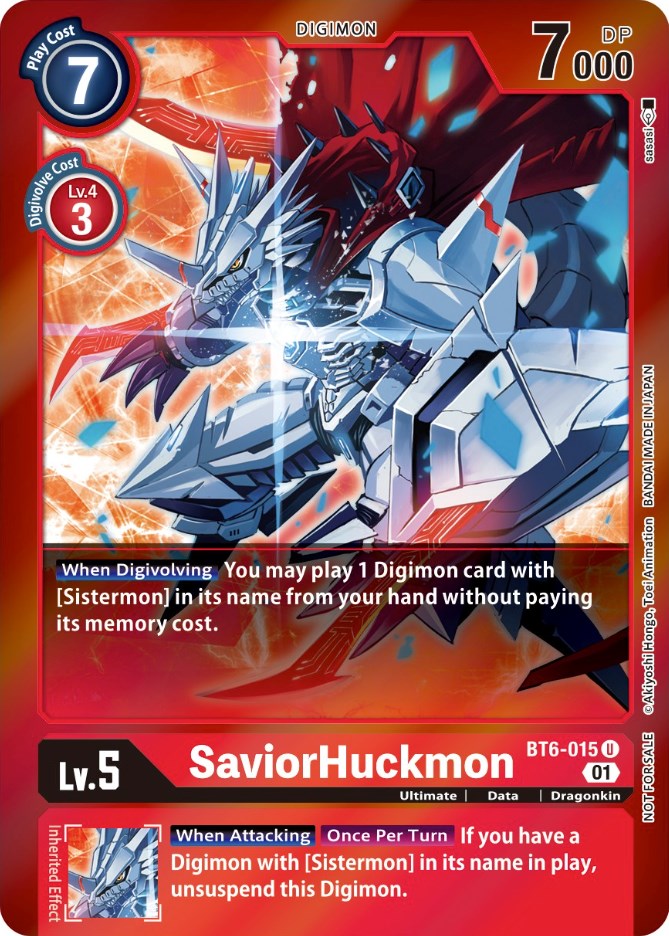 SaviorHuckmon [BT6-015] (Event Pack 3) [Double Diamond Promos]