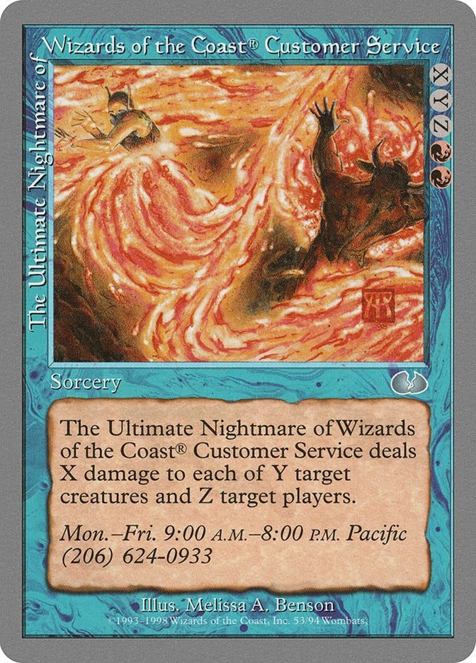 The Ultimate Nightmare of Wizards of the Coast Customer Service [Ungl The Ultimate Nightmare of Wizards of the Coast Customer Service [Ungl