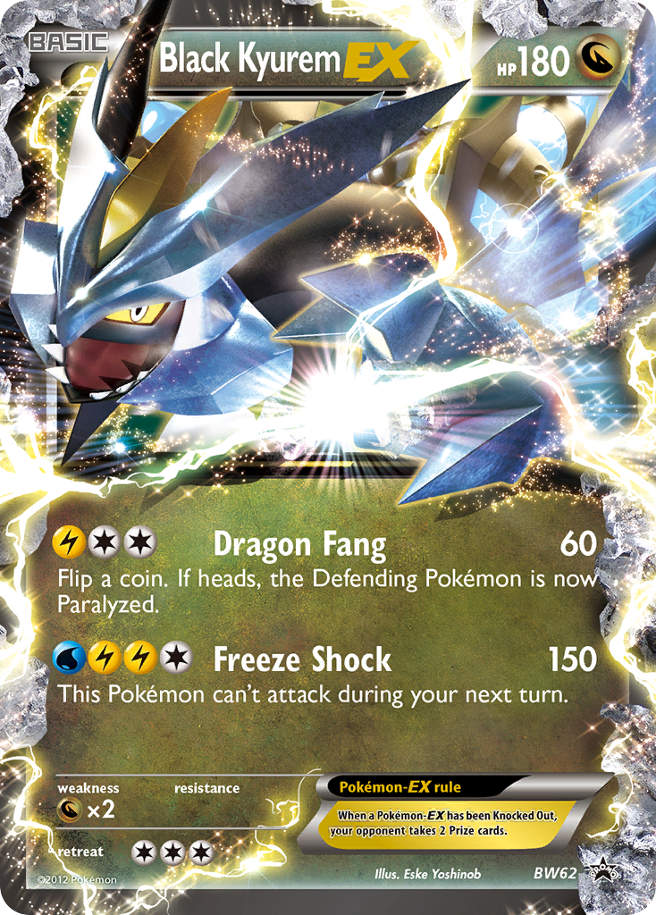 pokemon card kyurem Black Kyurem EX (BW62) [Black & White: Black Star Promos]