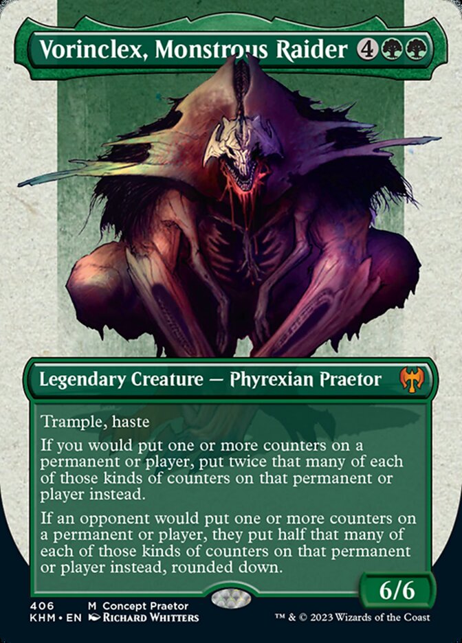 Vorinclex, Monstrous Raider (Borderless Concept Praetors) [Phyrexia: A