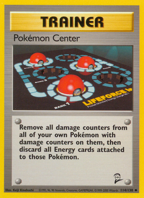 base set pokemon trainer cards Pokemon Center (114/130) [Base Set 2]
