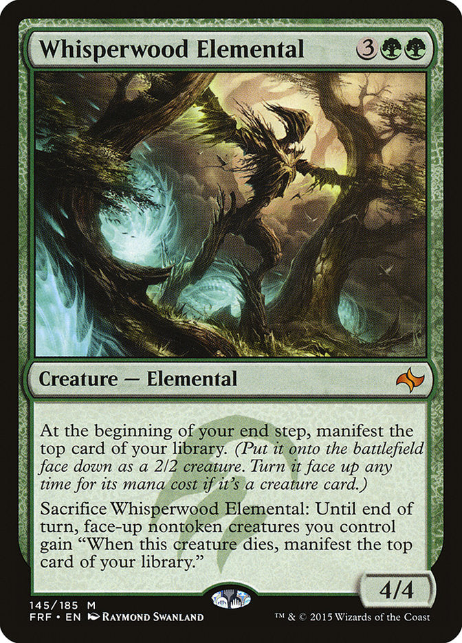 mtg playing cards Whisperwood Elemental [Fate Reforged]