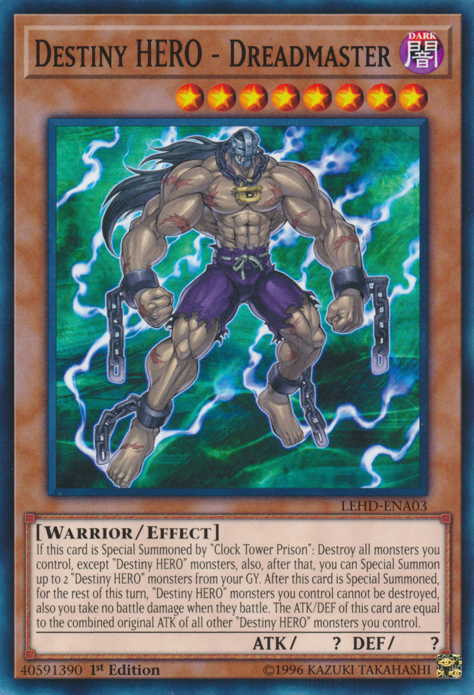 Yu-Gi-Oh! Destiny HERO - Dangerous - LEHD-ENA34 - Common - 1st Edition Trading Card