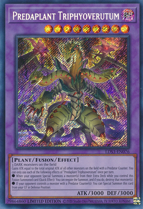 Predaplant Triphyoverutum [LDS3-EN076] Secret Rare