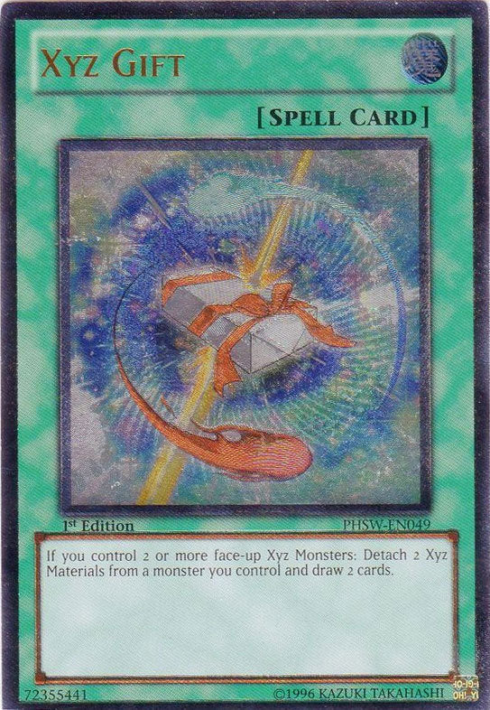 gift card yugioh card Xyz Gift [PHSW-EN049] Ultimate Rare