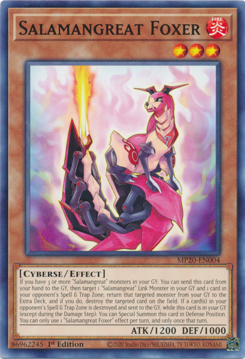 yugioh spirit charmer structure deck TN23-EN007 - Salamangreat Blaze Dragon main image 1