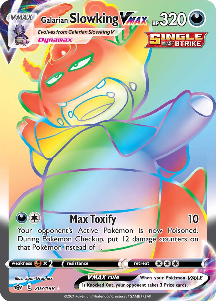 pokemon card slowking Dark Lv.27 No.199 Old Back 2001 NM-EX Japanese v Darkness / 120 / Stage 1 Card Text Galarian Slowking VMAX Rainbow Shiny