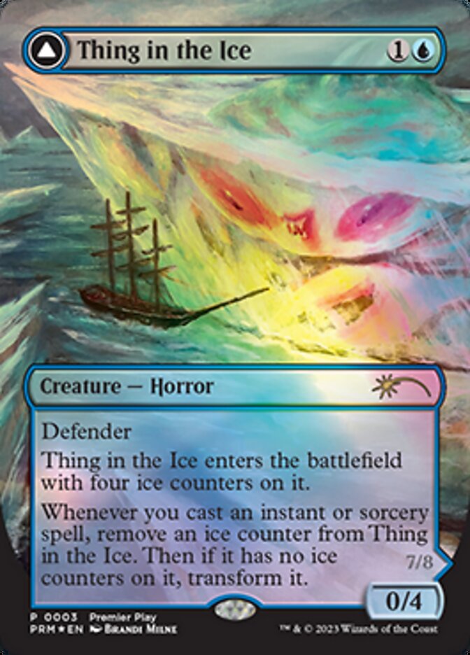 Thing in the Ice // Awoken Horror (Borderless Alternate Art) [Regional