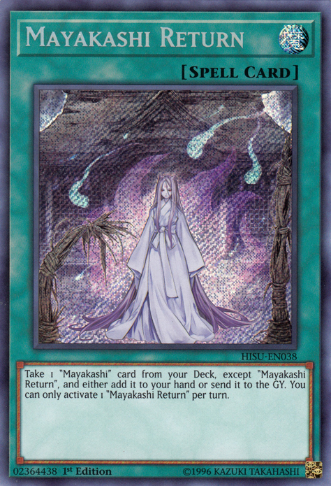 yugioh return card Mayakashi Return [HISU-EN038] Secret Rare