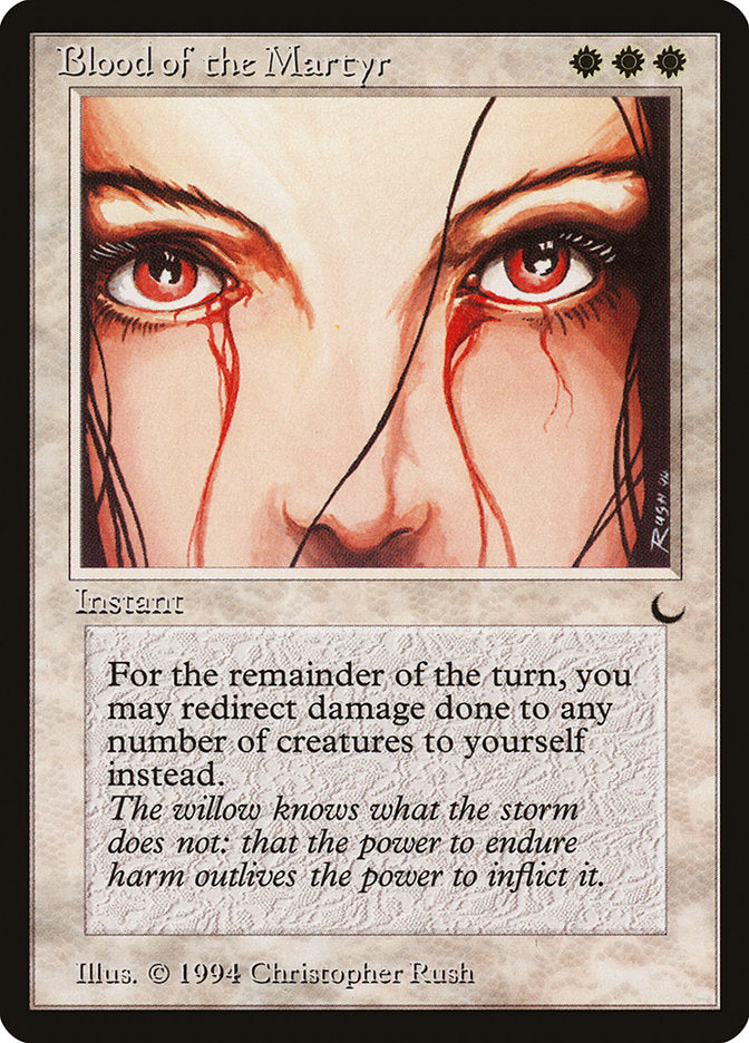 mtg cheese card Blood of the Martyr [The Dark]