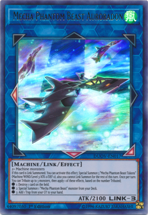 phantom beast yugioh deck Mecha Phantom Beast Auroradon [DUOV-EN017] Ultra Rare