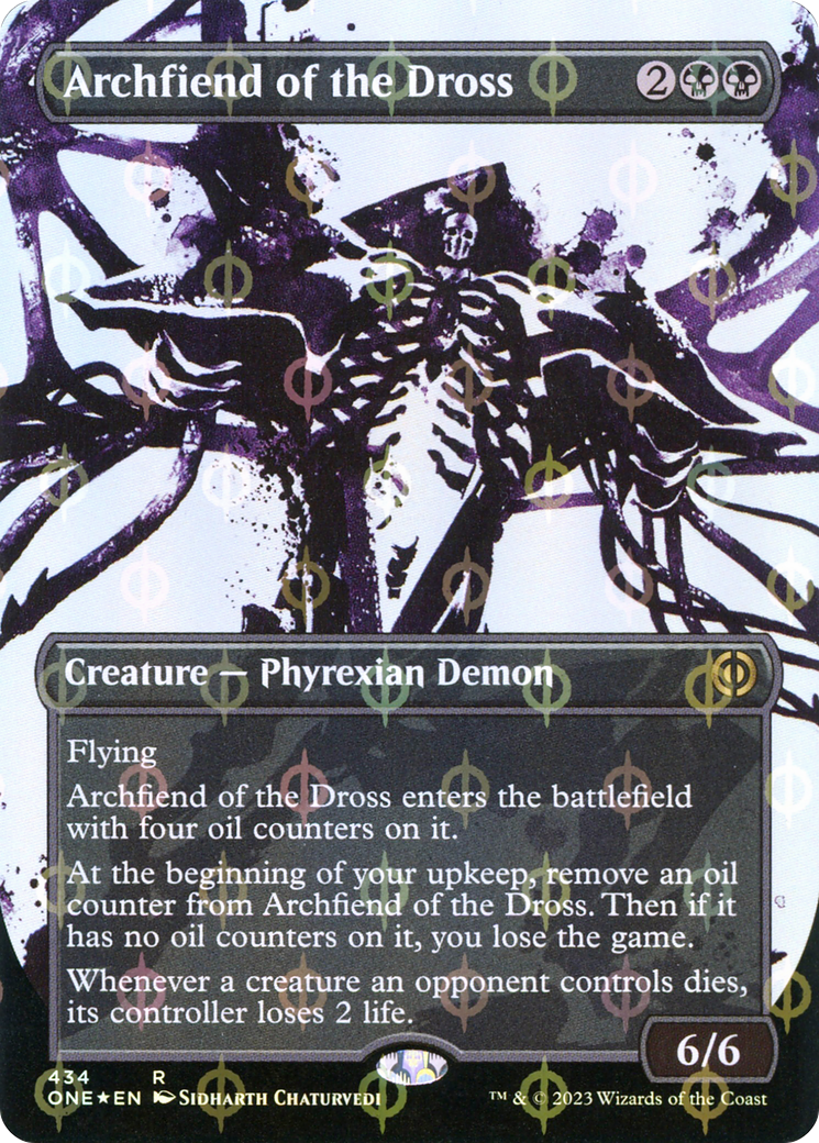 Archfiend of the Dross (Borderless Ichor Step-and-Compleat Foil) [Phyr